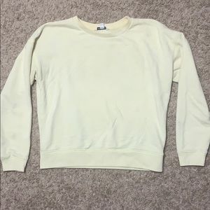 Light yellow crew neck